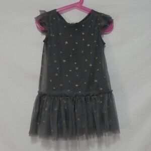 ZARA GIRLS - Casual Collection | size 4/5 | Starry Girl's Dress W/ Ruffles